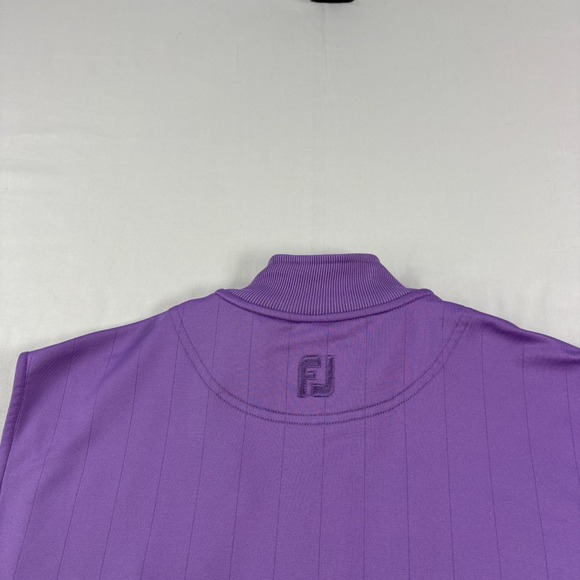 LSU Tigers FootJoy Vest Mens Small Purple 1/4 Zip Pullover Sweater Performance - Picture 8 of 9